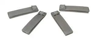 NcSTAR, Molle Thumb Snap Straps, 4" Length, Urban Gray, Package of 4