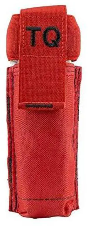 NcSTAR CVTQ3020R Vism Molle Tourniquet with Elastic Flap/Red