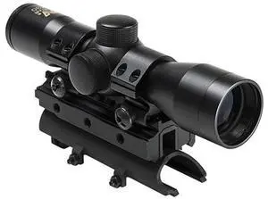 NC Star NcSTAR KSKSC430B-A, SKS Tri Rail Cover with 4x30mm Compactx 40mm & 1" Rings, Black One Size