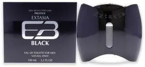 Extasia Black by New Brand for Men - 3.4 oz EDT Spray