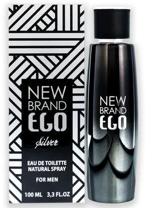 Ego Silver by New Brand for Men - 3.3 oz EDT Spray