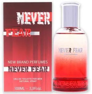 Never Fear by New Brand for Men - 3.3 oz EDT Spray