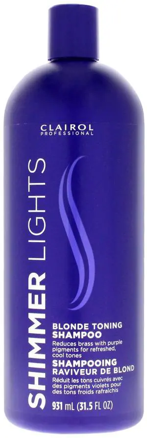 Shimmer Lights Blonde and Silver Shampoo by Clairol for Unisex - 31.5 oz Shampoo