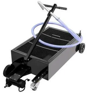 VEVOR Oil Drain Pan 25 Gallon Oil Drain Tank, 95L Low Profile Oil Drain Pan, Large Capacity Oil Change Pan, Foldable Hand, with Electric Pump, Hose, Swivel Casters for Car, SUV, Trucks Oil Draining