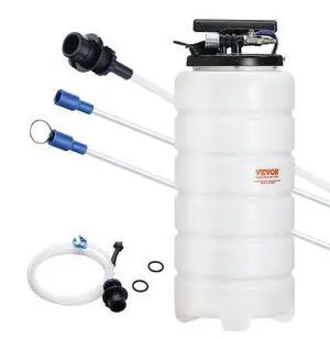 VEVOR Fluid Extractor, 4 Gallons (15 Liters), Pneumatic/Manual Oil Changer Vacuum Fluid Extractor with Dipstick and Suction Hose, Oil Extractor Change Pump for Automotive Fluids Vacuum Evacuation