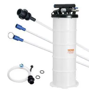 VEVOR Fluid Extractor, 1.74 Gallons (6.5 Liters), Pneumatic/Manual Oil Changer Vacuum Fluid Extractor with Dipstick and Suction Hose, Oil Extractor Change Pump for Automotive Fluids Vacuum Evacuation