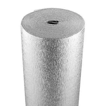VEVOR Double Reflective Insulation Roll Foam Core Radiant Barrier 600 in x 48 in x 1/8 in