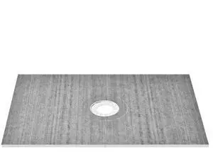 VEVOR Shower Curb Kit, 48"x72" Shower Pan Kit with 6.3" Central Drain, Lightweight EPS Shower Installation Kits with 2 Waterproof Cloths, Shower Pan Slope Sticks Fit for Bathroom