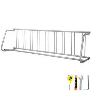 VEVOR 111" Length Floor Bike Rack, 9 Holders All-Steel Grid Bike Rack, Single-Side Storage Stand for Garages Streets Yards