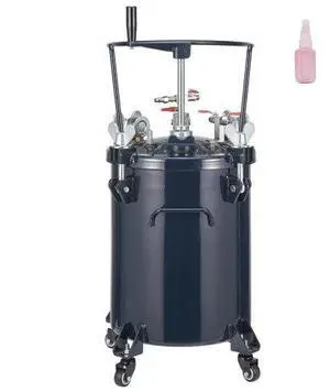 VEVOR Spray Paint Pressure Pot Tank, 30L/8gal Air Paint Pressure Pot with Manual Mixing Agitator, Leak Repair Sealant for Industry Home Decor Architecture Construction Automotive Painting, 70PSI Max