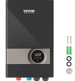 VEVOR Instant Water Heater, 18kw Electric Tankless Water Boiler, Digital Temperature Display & Easy Installation & 24-Hour Water Supply, For Kitchen Bathroom Shower Mall Salon Shampoo ETL Listed