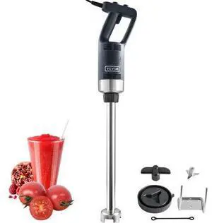VEVOR Commercial Immersion Blender, 750W 20" Heavy Duty Hand Mixer, Variable Speed Kitchen Stick Mixer with 304 Stainless Steel Blade, Multi-Purpose Portable Mixer for Soup, Smoothie, Puree, Baby Food