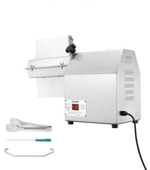 VEVOR Commercial Meat Tenderizer, Heavy Duty 304 Stainless Steel Kitchen Tool with Meat Tong, Cleaning Brush, and Tray, 750W Electric Meat Tenderizer Machine for Beef, Turkey, Chicken, Pork, and Fish
