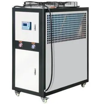 VEVOR Industrial Water Chiller, 9.4HP 16 Gal Air-Cooled Industrial Water Chiller, 15,100 Kcal/h Cooling Capacity with Finned Condenser Micro-Computer Control 60L Water Tank, for Cooling Water