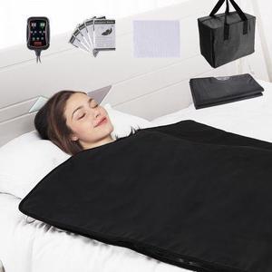 VEVOR Sauna Blanket for Detoxification, Portable Far Infrared Sauna for Home Relaxation, 1-6 Level Adjustable Temprature Rannge 95-185, 1-60 Minutes Timer, Far Infrared Carbon Heating Sauna Bag
