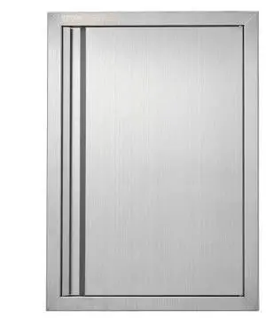 VEVOR BBQ Access Door, 17W x 24H Inch Single Outdoor Kitchen Door, Stainless Steel Flush Mount Door, Wall Vertical Door with Recessed Handle, for BBQ Island, Grilling Station, Outside Cabinet