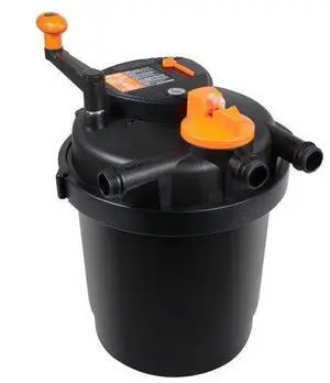 VEVOR Bio Pressure Pond Filter, Up to 1600 Gallons, with 13W UV-C Light, 1580 GPH, Pressurized Biological Pond Filter System Filtration Equipment for Fountain Pool, Koi Fish Aquarium Tank Garden Water