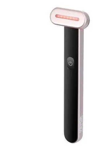 VEVOR Red Light Therapy Wand for Face and Neck, 3-in-1 LED Facial Wand Red Light Therapy Device with Heating Therapy| Vibrating Facial Massage, Portable LED Beauty Wand