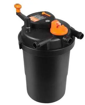 VEVOR Bio Pressure Pond Filter, Up to 2000 Gallons, with 13W UV-C Light, 1840 GPH, Pressurized Biological Pond Filter System Filtration Equipment for Fountain Pool, Koi Fish Aquarium Tank Garden Water