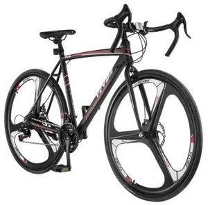 VEVOR Road Bike Racing Bicycle 700C Shimano 21 Speeds Carbon Steel Frame Disc Brake