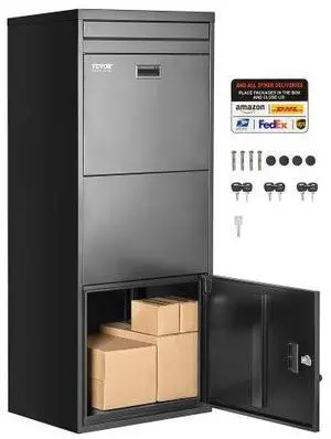 VEVOR Package Delivery Boxes for Outside 47.2 in Anti-Theft Lockable Parcel Drop Box