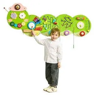 VEVOR  Caterpillar Activity Wall Busy Board Panels 12 Activities Sensory Wall Toy