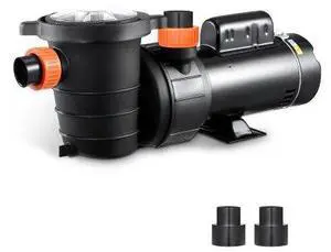 VEVOR Above Ground Pool Pump 1.5HP/0.35HP Dual Speed Swimming Pool Pump 110 GPM/52 GPM