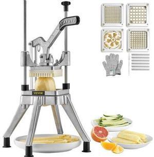 VEVOR Commercial Chopper Commercial Vegetable Chopper with 4 Blades Fruits Dicer