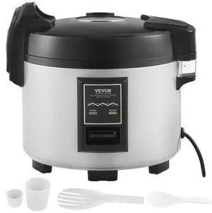 VEVOR  Commercial Rice Cooker 45-Cup Non-Stick Pot 9L 12H Keep Warm Restaurant