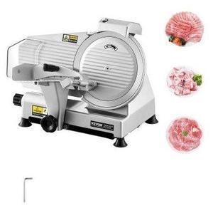 VEVOR Meat Slicer 180W 10" Electric Deli Food Slicer for Frozen Meat Bread Cheese