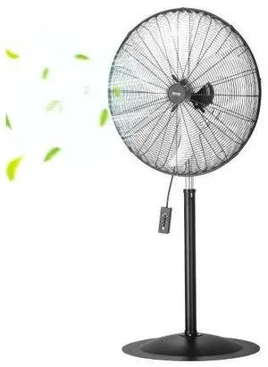 VEVOR 30" Industrial Pedestal Fan 3-Speed Oscillating Fan with Adjustable Height