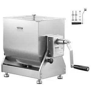 VEVOR Manual Meat Mixer 15L Tilt Tank Mixing Max 15LB for Meat Sausage Mixer Machine
