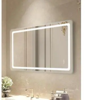VEVOR LED Bathroom Mirror 3 Colors Anti-fog Wall Mounted Vanity Mirror 36 x 72 in