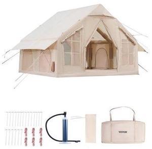 VEVOR Inflatable Tent for Camping 4-6 Person Glamping Tent with Pump Easy Set up