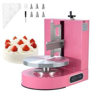 VEVOR  Cake Decorating Machine Cake Frosting Spreading for 4" to 12" Cake Pink