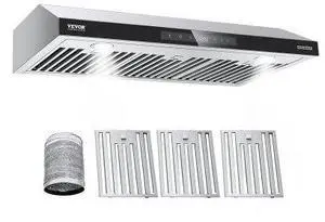 VEVOR 36" Under Cabinet Range Hood Vent Hood 900CFM Gesture & Touch Control