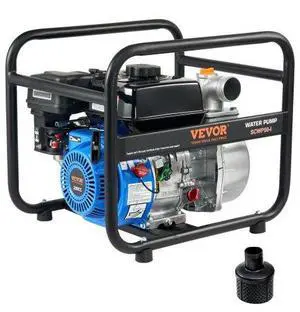 VEVOR  Gasoline Engine Water Pump Gas Powered Transfer Pump 2 in 6.5HP 4-Stroke
