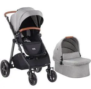 VEVOR  Stroller Travel System With Bassinet Playard Baby Combo Set Dark Gray