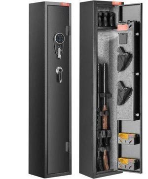 VEVOR  2 Rifles Gun Safe, Rifle Safe with Lock & Digital Keypad, Quick Access Gun Storage Cabinet with Removable Shelf, Pistol Rack, Rifle Cabinet for Home Rifle and Pistols
