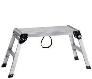 VEVOR Folding Work Platform, 330 lbs Load Capacity, Aluminum Drywall Stool Ladder, Heavy Duty Work Bench w/ Non-Slip Feet, Ideal for Washing Vehicles, Cleaning, Painting, Decorating