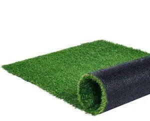 VEVOR Artifical Grass, 6 x 10 ft Rug Green Turf, 1.38"Fake Door Mat Outdoor Patio Lawn Decoration, Easy to Clean with Drainage Holes, Perfect For Multi-Purpose Home Indoor Entryway Scraper Dog Mats