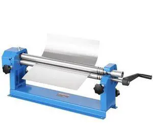 VEVOR Slip Roll Machine, 24 inches Forming Width in 16 Gauge Capacity, Sheet Metal Slip Roller Rolling Bending Machine, with 2 Detachable Rollers for Low Carbon Steel Copper Sheet Aluminum Alloy Sheet