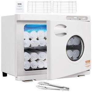 VEVOR Hot Towel Warmer23L Large Capacity Spa Hot Towel Warmers with See Through Window, 2 Stainless Steel Racks, Holds up 50-60 Towels, 2-in-1 All-round Heating for Facials, SPA, Massage, Salon