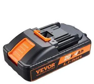 VEVOR 20V 4.0Ah Lithium-Ion Battery - High-Capacity Replacement Battery Pack for Power Tools Batteries, Compatible with 20V Cordless Power Tools