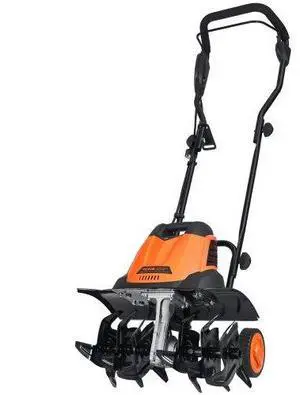 VEVOR 12 Amp Electric Tiller, 18" Tilling Width 3.94" Tilling Depth Corded Electric Tiller/Cultivator, Steel Mn Tines, Rototiller for Garden Lawn Soil Digging