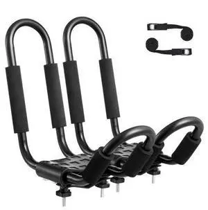 VEVOR Kayak Roof Rack 2 Pairs Soft Roof Rack Carrier for kayak SurfBoard Car SUV
