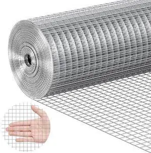 VEVOR Hardware Cloth, 1/2 inch 24in x 25 ft 19 Gauge, Hot Dipped Galvanized Wire Mesh Roll, Chicken Wire Fencing, Wire Mesh for Rabbit Cages, Garden, Small Rodents