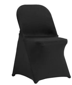 VEVOR Stretch Spandex Folding Chair Covers, Universal Fitted Chair Cover, Removable Washable Protective Slipcovers, for Wedding, Holiday, Banquet, Party, Celebration, Dining (100PCS Black)