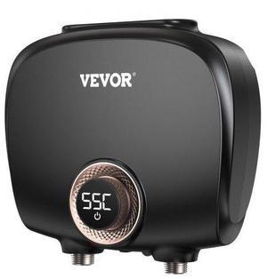 VEVOR Tankless Water Heater Electric, 7kw On Demand Instant Under Sink Water Boiler, Digital Temperature Display & Easy Installation & 24-Hour Water Supply, For Kitchen Bathroom Faucet And Shower
