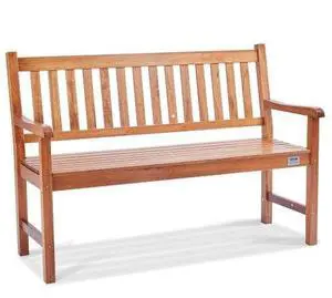 VEVOR Outdoor Bench, 50 inches Wood Garden Bench for Outdoors, Outdoor Garden Park Bench with Backrest and Armrests, 800 lbs Load Capacity Bench, Patio Bench for Garden, Park, Yard, Front Porch